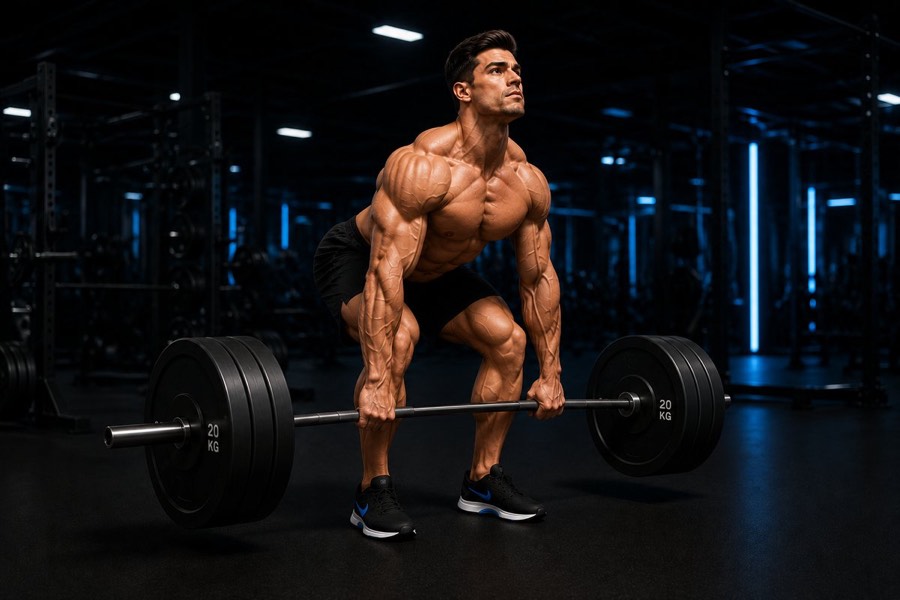 Lifter deadlifting for the Strength Training mode
